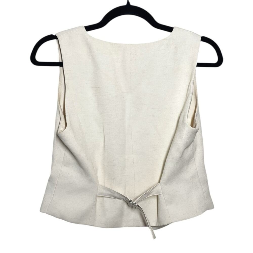 The Frankie Shop Off White Cream Ivory Indio Vest Medium - Picture 2 of 11